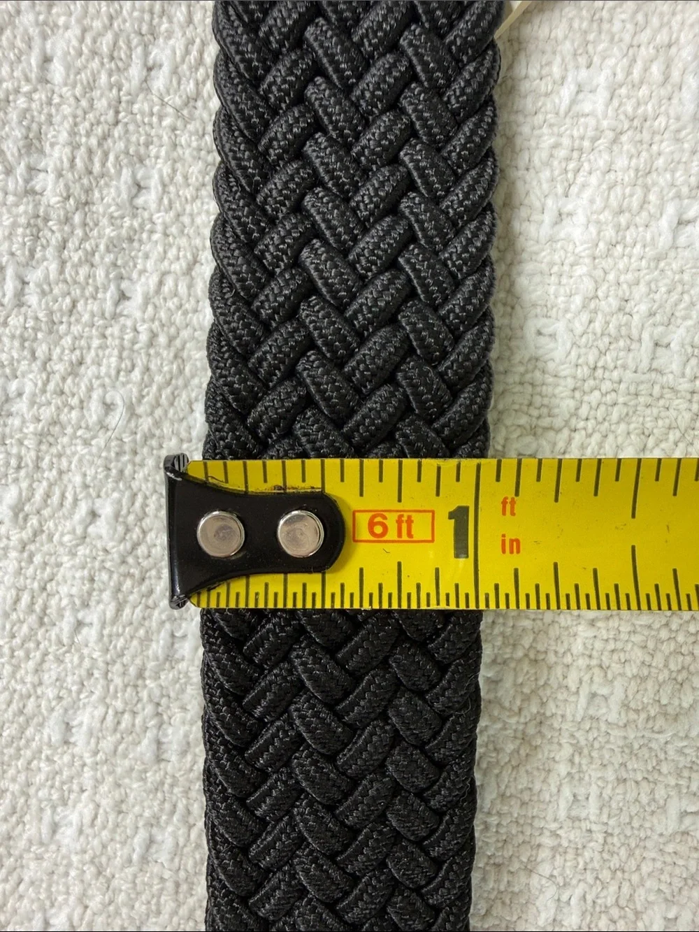 Monterey black stretchy woven belt size large 12/14